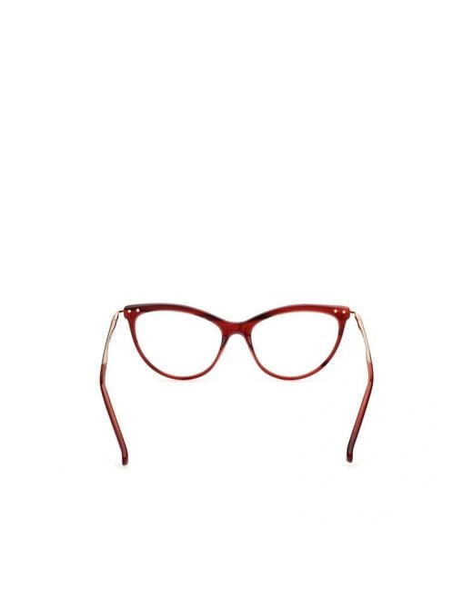 Max Mara White Cat-Eye Frame Glasses