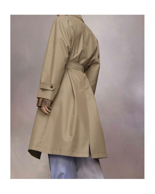 Maison Margiela Natural Single Breasted Trench Coat for men