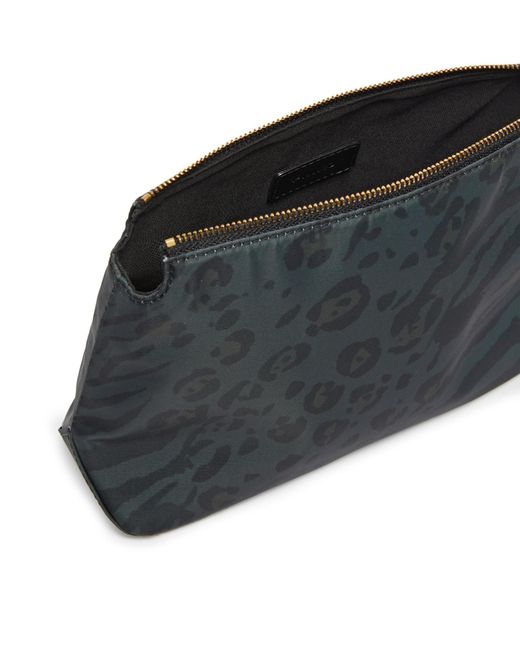 Pinko Black Printed Zipped Clutch Bag