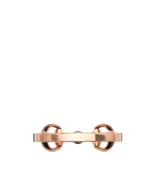 Gucci White Horsebit Diamond 18K Ring