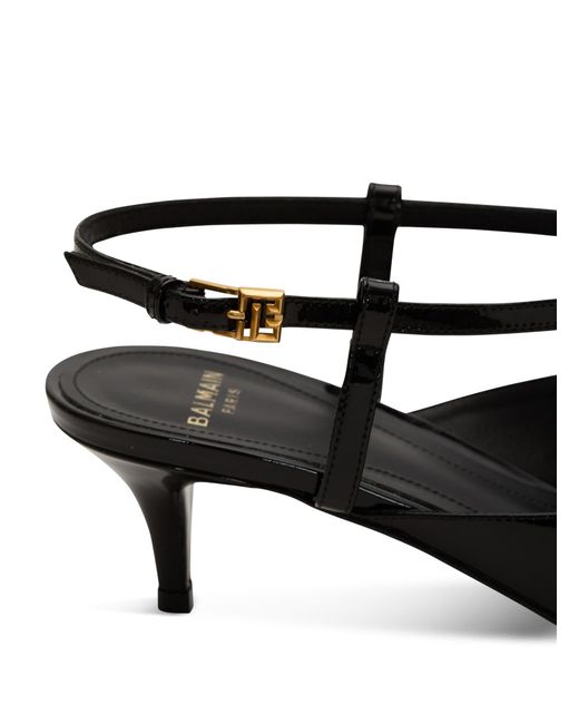 Balmain Multicolor Sync Chain Kitten Slingbacks