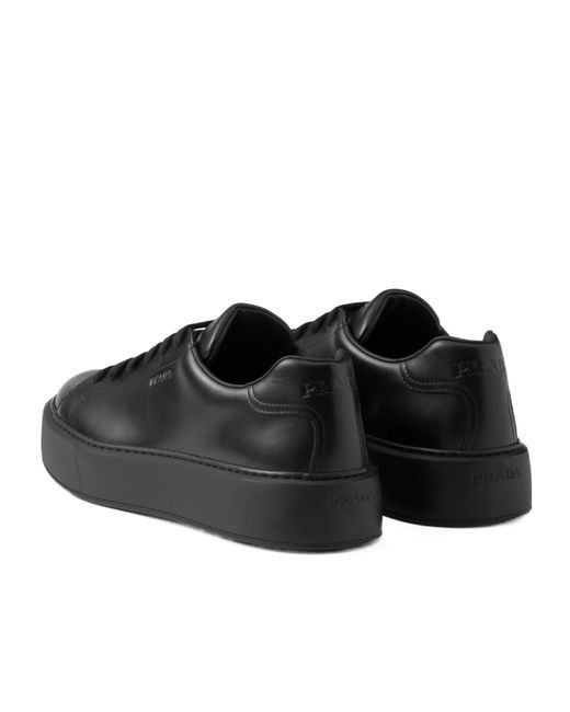 Prada Black Leather Sneakers for men