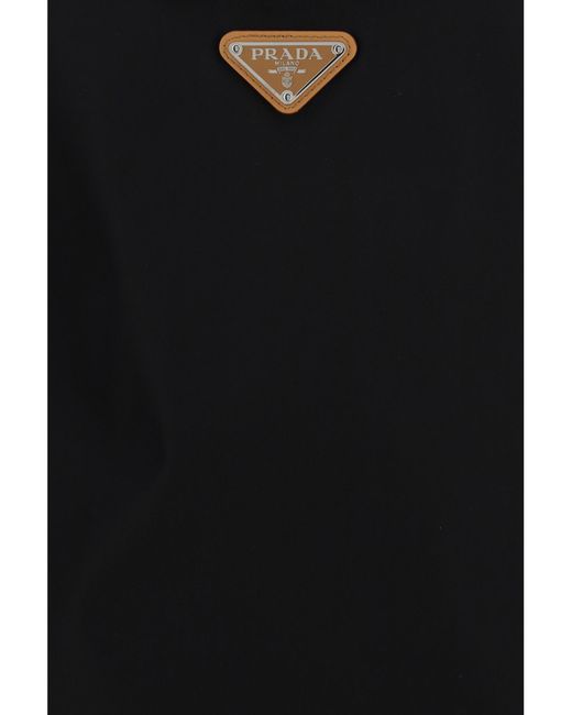 Prada Black Round-Neck Sleeveless Dress