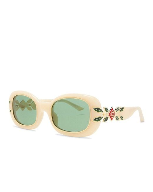 Casablanca Green Rectangle-Frame Sunglasses for men