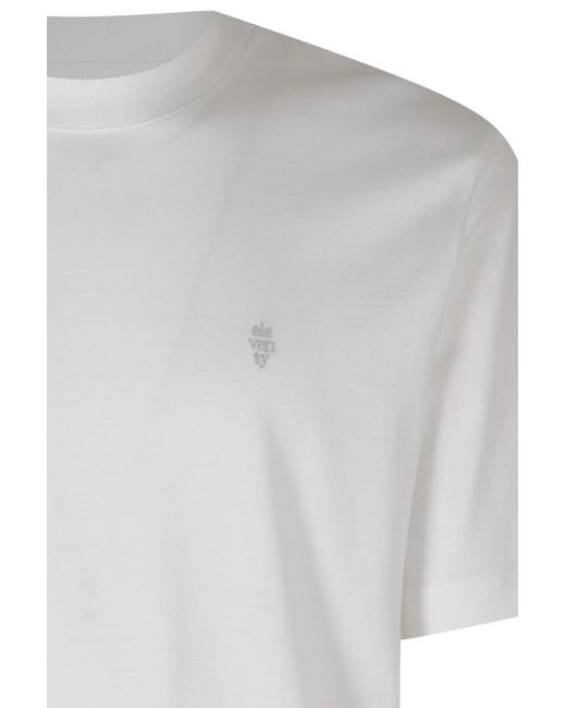 Eleventy White Short-Sleeved T-Shirt for men