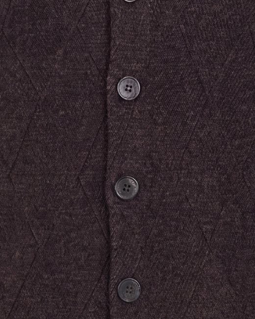 Emporio Armani Blue Blended-Fabric Cardigan for men