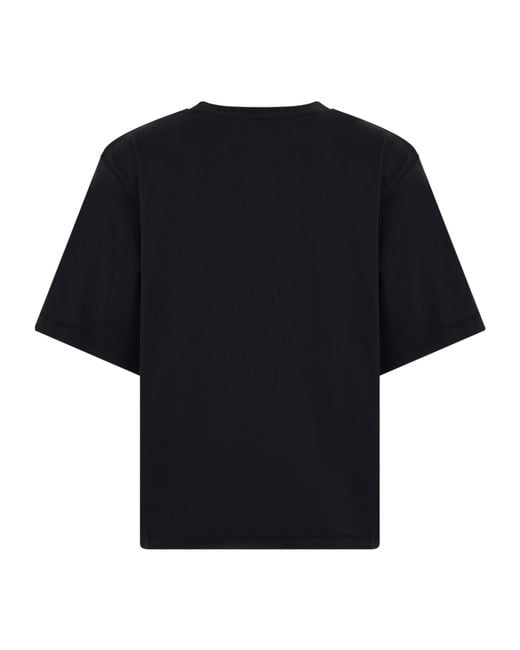 Herno Black Laminar Loose Fit Short Sleeve T-Shirt