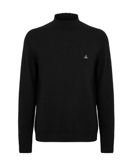Vivienne Westwood Black Crew Neck Jumper for men