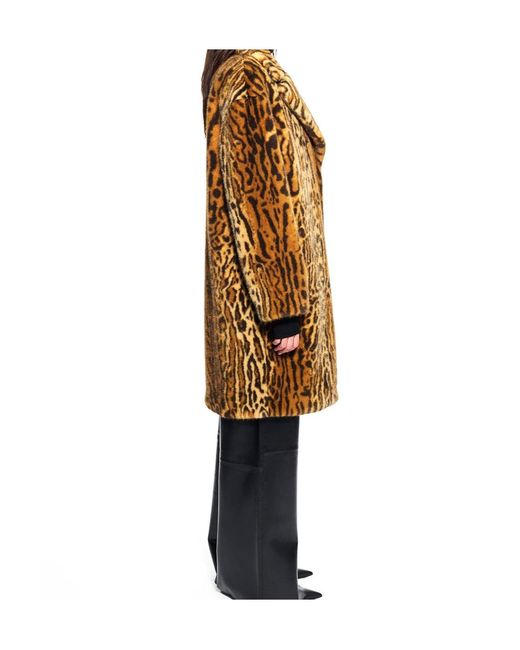 Stand Studio Natural Camille Faux Fur Teddy Coat