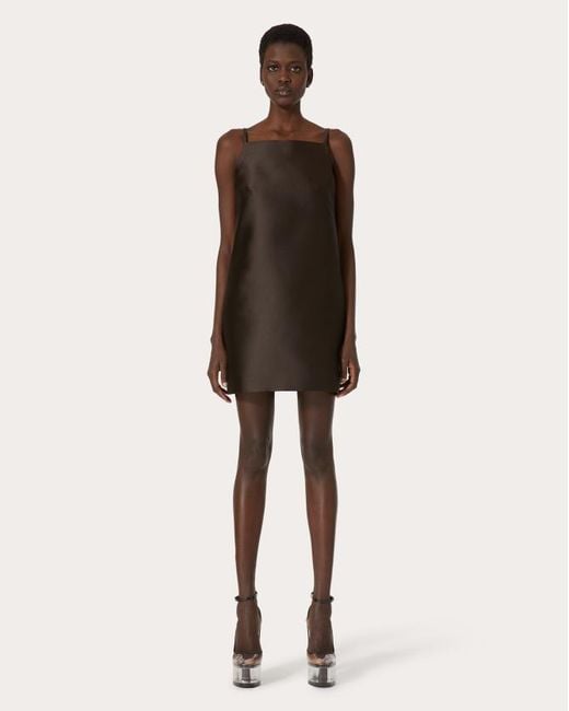 Valentino Brown Sleeveless Mini Dress