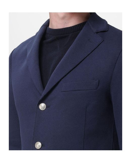 Eleventy Blue Button Blazer for men