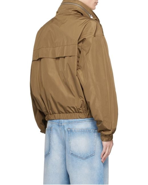 AMI Brown Coupe Zip Windbreaker for men