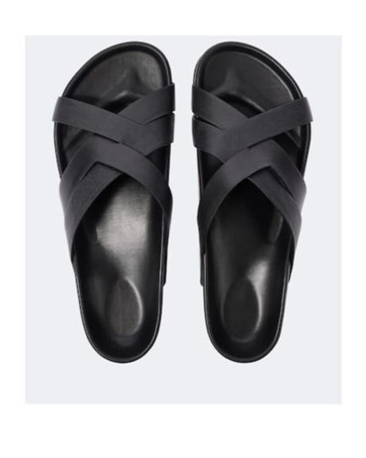 Tom Ford Brown Leather Slides for men