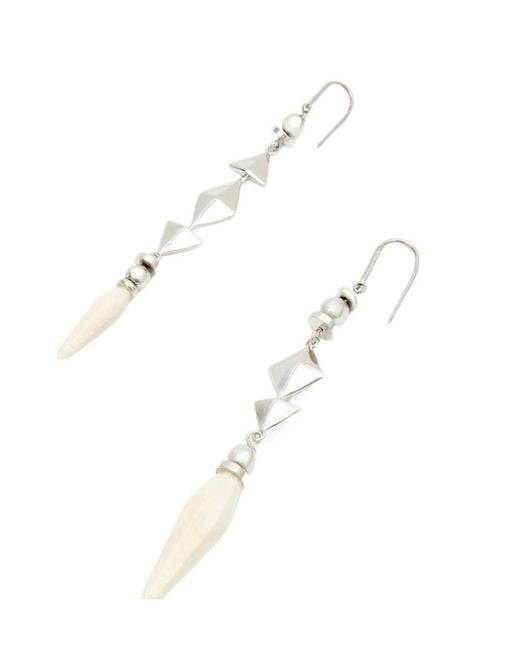 Isabel Marant White Ida Earrings