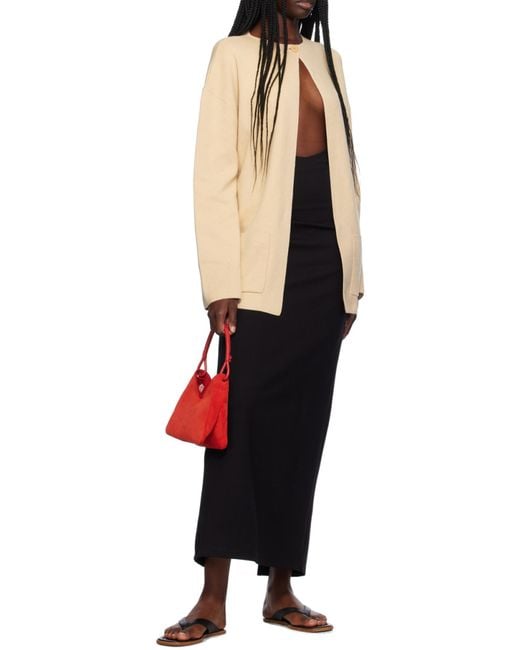 Staud Natural Long-Sleeved Cardigan