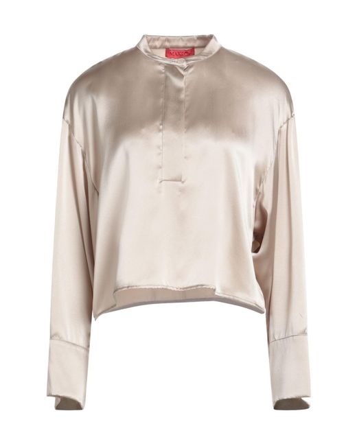 MAX&Co. Natural Long Sleeve Top