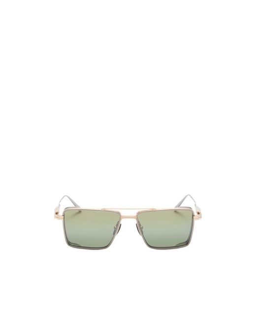 Akoni Green Geometric Sunglasses for men