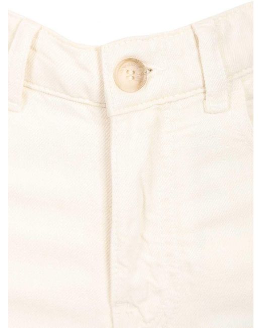 Emporio Armani White High-Rise Wide-Leg Jeans