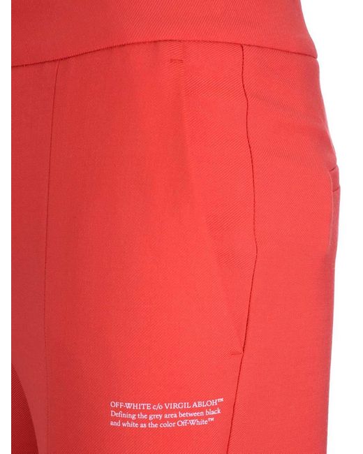 Off-White c/o Virgil Abloh Mid-Rise Flared Trousers