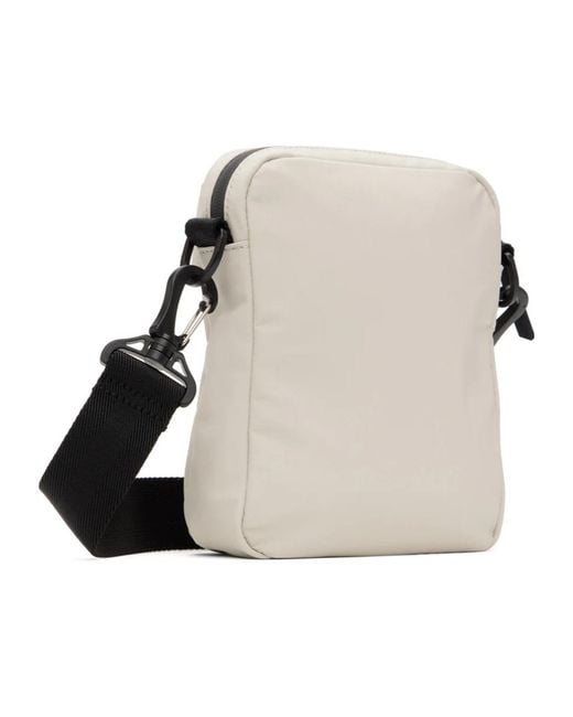 Boss White Logo Cross-Body Bag for men