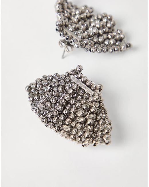 Brunello Cucinelli White Sterling Earrings