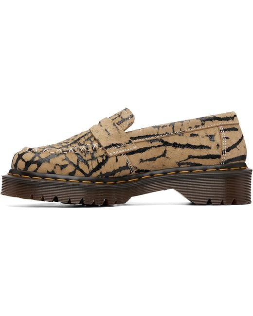 Dr. Martens Brown Delapre Penny Loafers for men