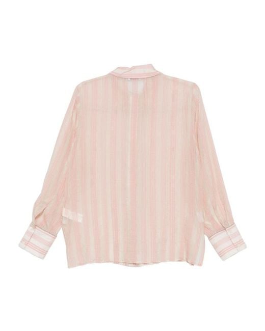 Peserico Natural Striped Shirt
