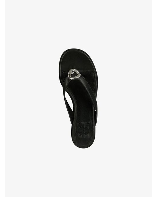 Givenchy White G Chain Buckle Sandals