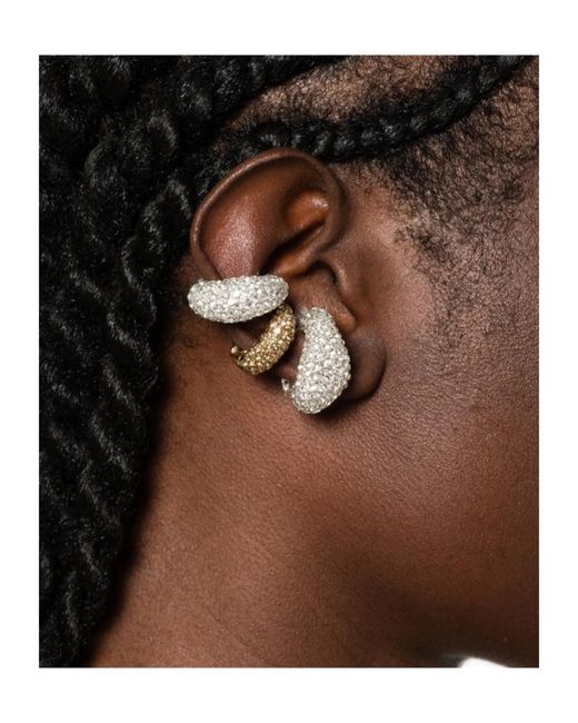Cult Gaia Metallic Open-Ended Earrings