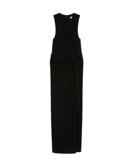 Sportmax Black Round Neck Maxi Dress