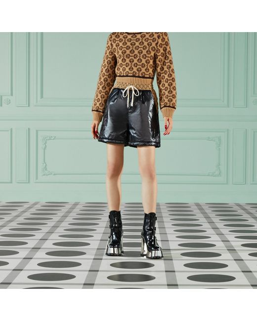 Gucci Black Canvas Shorts