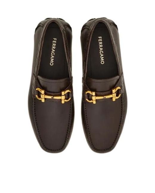 Ferragamo Black Penny Driver for men