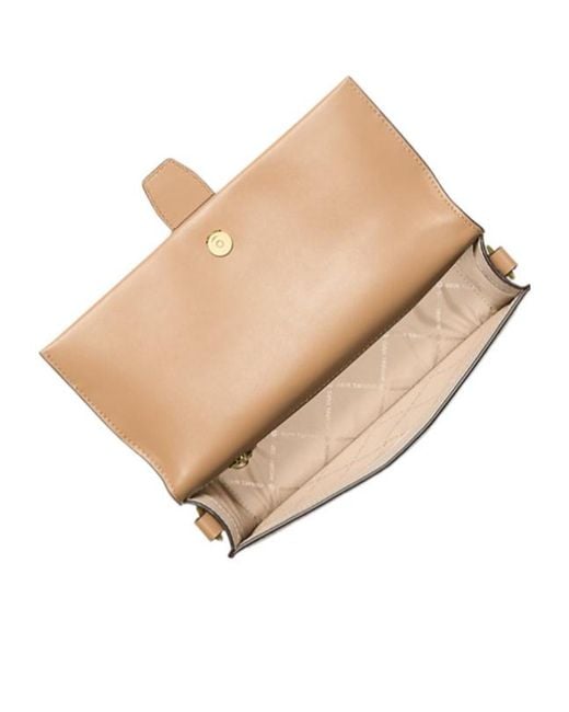 Michael Kors Metallic Greenwich Medium Signature Logo Convertible Crossbody Bag