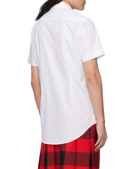 Vivienne Westwood White Logo Short Sleeve Shirt for men