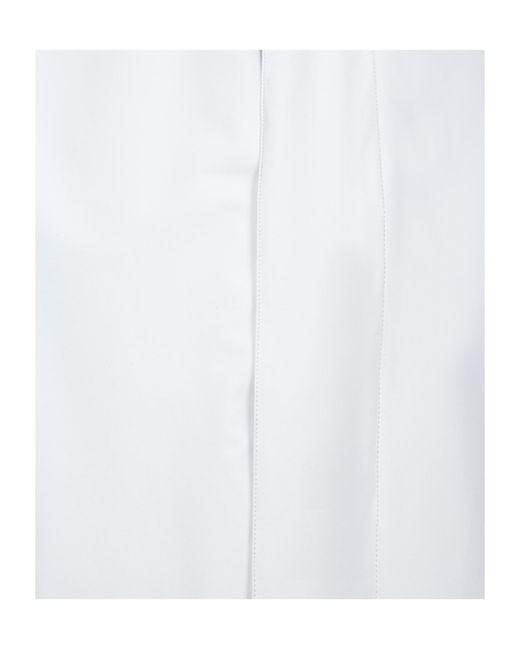 Herno White Long-Sleeved Hooded Coat for men