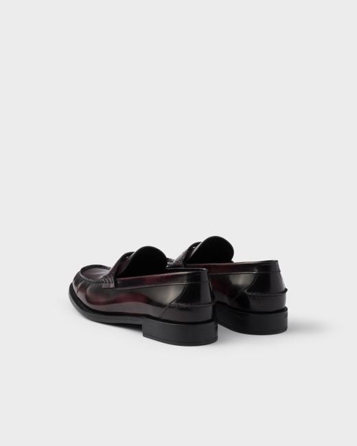Prada Black Ruched Slip-On Loafers