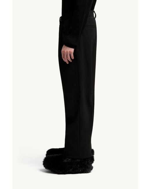 Moncler Black Straight-Leg Trousers for men