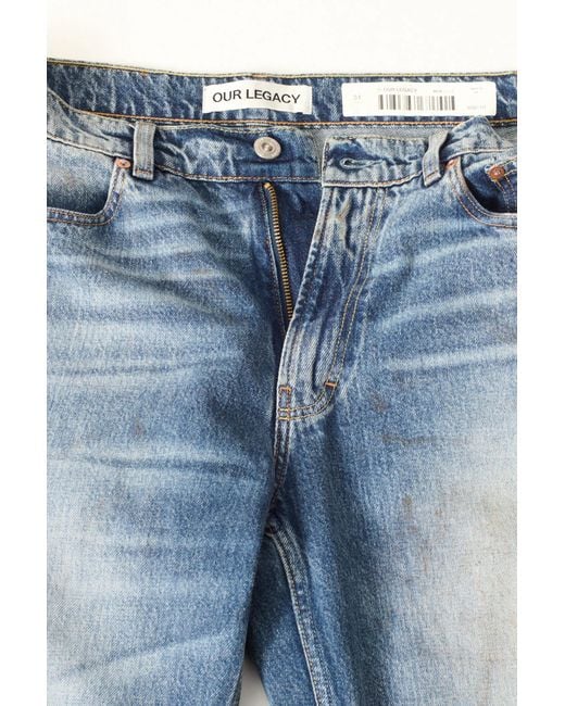 Our Legacy Blue Carlson Straight-Leg Jeans for men