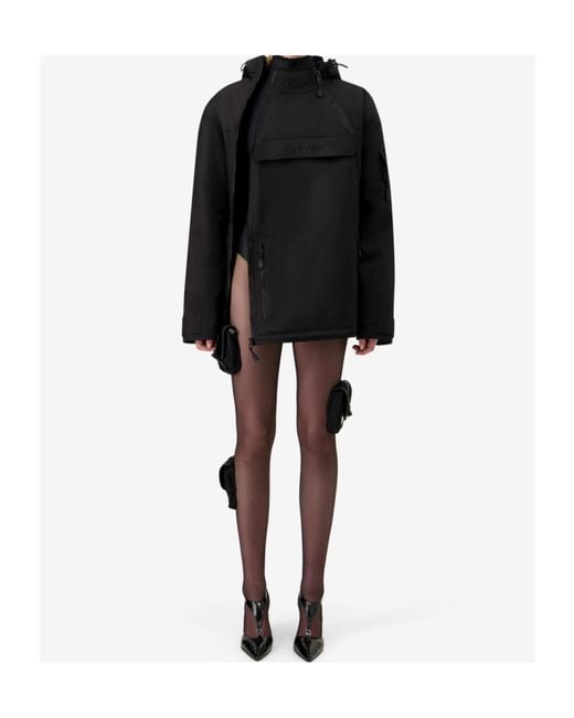 Coperni Black Asymmetric Parka