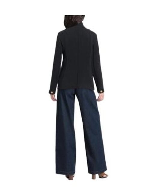 Rag & Bone Blue Cropped Stand-Collar Jacket