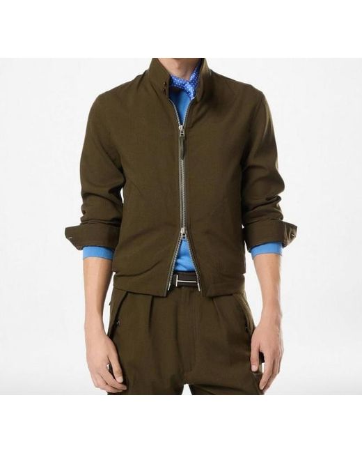 Tom Ford Green Long-Sleeved Casual Jacket for men