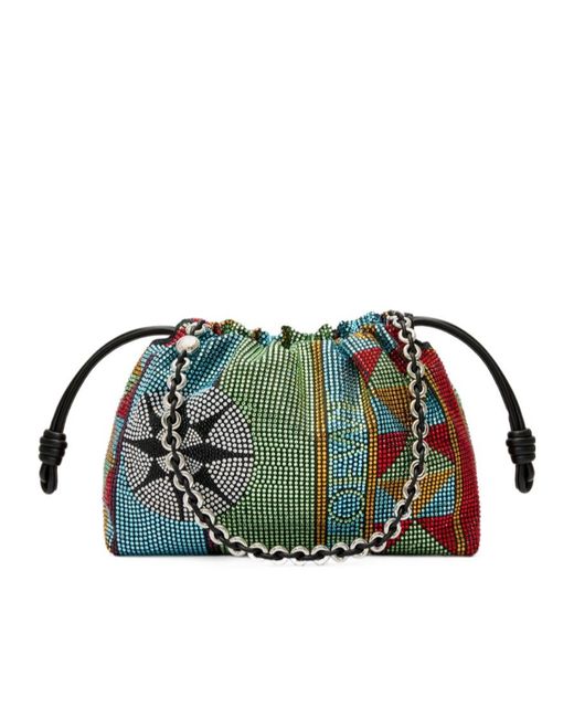 Loewe Green Patterned Shoulder Bag