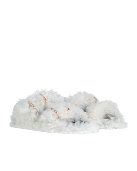 Marni White Minimal Round-Toe Sandals