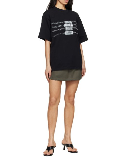 Alexander Wang Gray Double Layer Waist Skirt