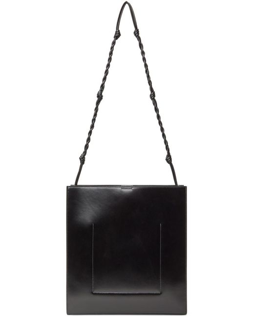 Jil Sander Black Medium Tangle Shoulder Bag