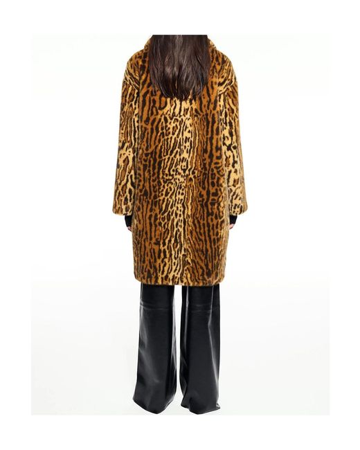 Stand Studio Natural Camille Faux Fur Teddy Coat