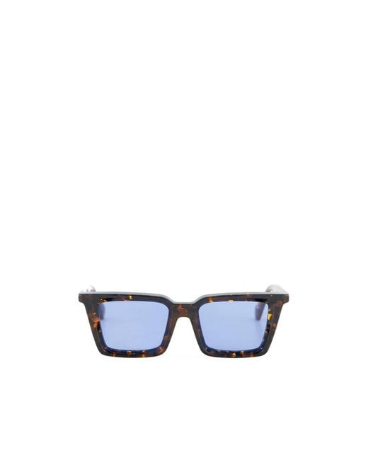Off-White c/o Virgil Abloh Blue Square Frame Sunglasses for men
