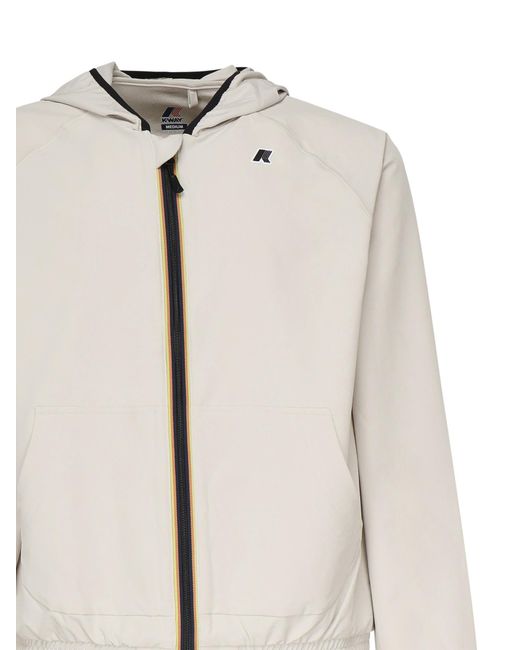 K-Way Natural Hooded Zip Jacket for men