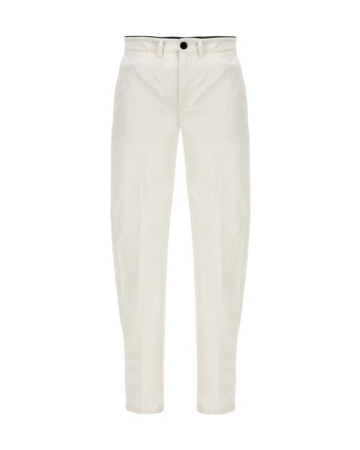 Department 5 White Classic Mike Trousers for men