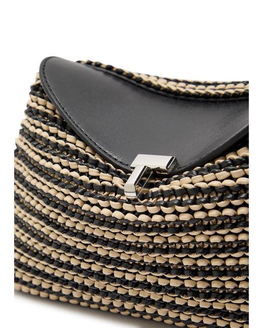 Totême Black Two-Tone Clutch Bag